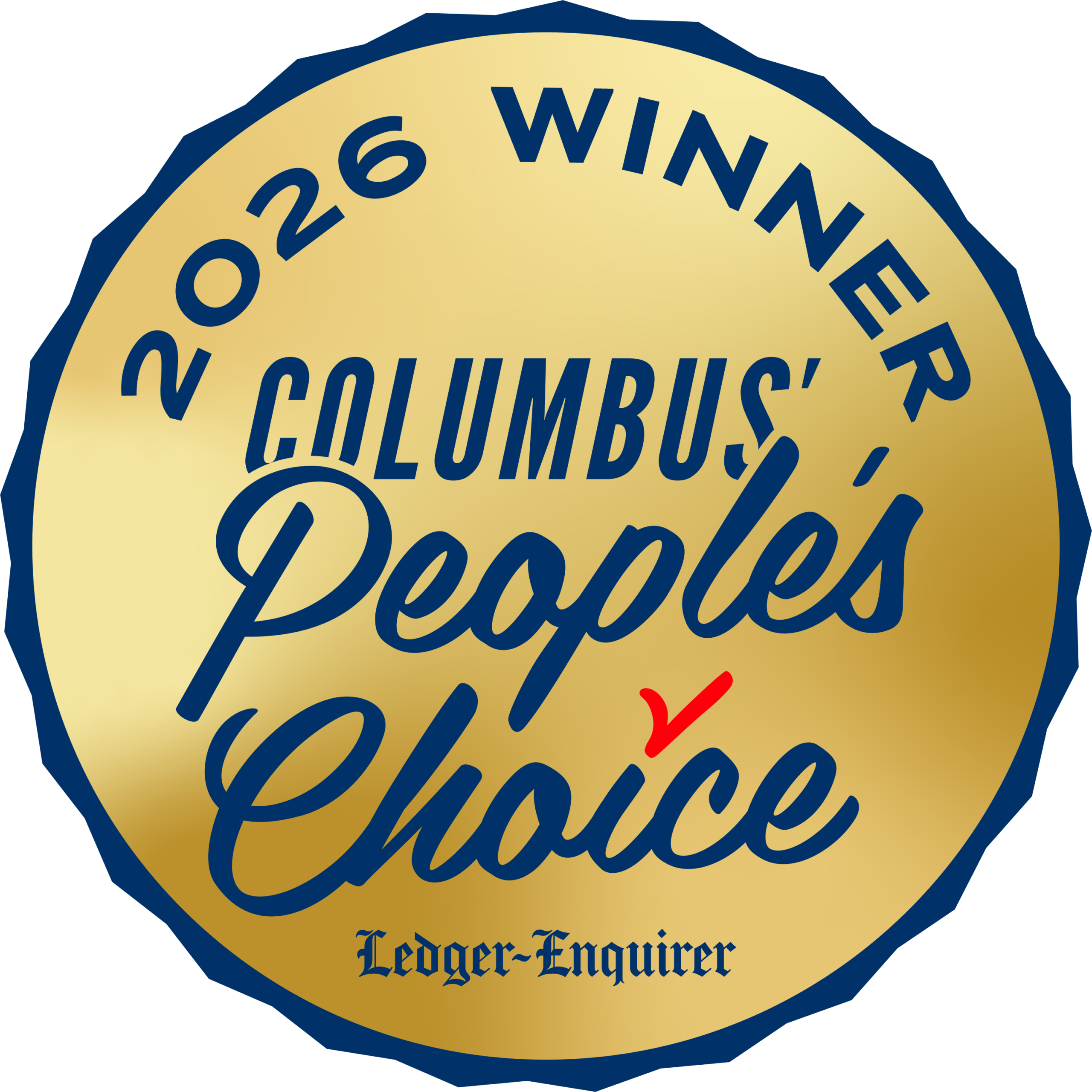 Columbus People's Choice Gold award winner 2026